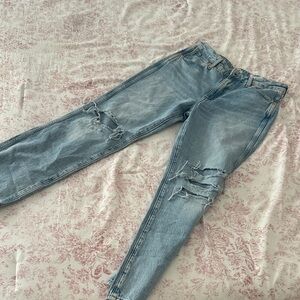 Wrangler Distressed Light Blue Jeans